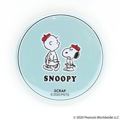 スヌーピーと不思議な絵 謎付き缶ミラー Scrap Goods Shop スヌーピーと不思議な絵 謎付き缶ミラー Scrap Goods Shop