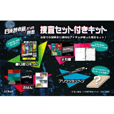 「四重捜査網からの脱出」特典付き謎解きキット